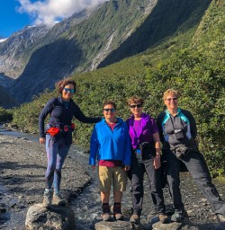 Group at Franz Josef Glacier, West Coast New Zealand