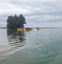 Kayaking at Okarito Lagoon, West Coast New Zealand