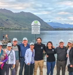 Group at Lake Wanaka, Otago New Zealand