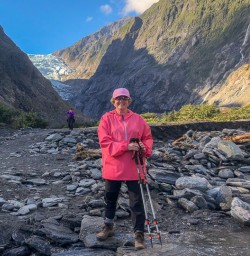 Guest at Franz Josef Glacier, West Coast New Zealand