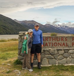Guests at Arthurs Pass National Park, Canterbury New Zealand