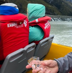 Ice at Tasman Lake, Canterbury New Zealand