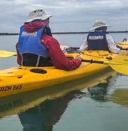 Kayaking at Okarito Lagoon, West Coast New Zealand