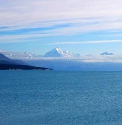 mount cook national park lake