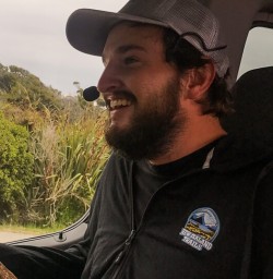 New Zealand Trails guide on the road, West Coast New Zealand