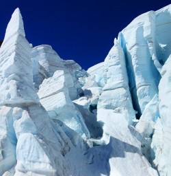 Incredible ice formations on the Tasman Glacier