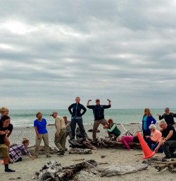 West Coast beach pit stop
