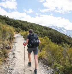 13. Solo guest hiking Routeburn Track