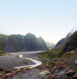 View on Fox Glacier Valley