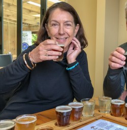 Cheers at Valley Brewing Company, Geraldine Canterbury New Zealand