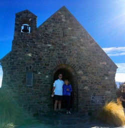 The famous Church of the Good Shepherd at Lake Tekapo