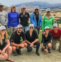 Group at Crown Range Summit, Otago New Zealand