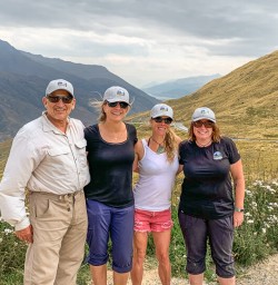 Group at Crown Range Scenic Lookout, Otago New Zealand