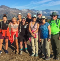 Group at Mt Iron Trail Lookout, Wanaka Otago New Zealand
