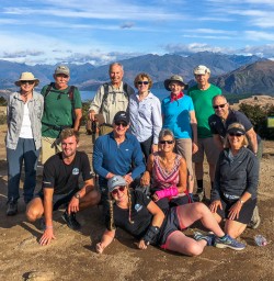 Group at Mt Iron, Wanaka Otago New Zealand