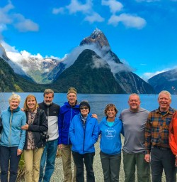 Group photo at Milford Sound