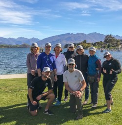 Group at Wanaka, Otago New Zealand