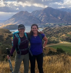 Guests above Lake Wanaka, Otago New Zealand