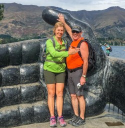 Hand Sculpture at Lake Wanaka, Otago New Zealand