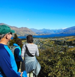 The Mt Iron lookout over Wanaka annd towards Mt Aspiring National Park