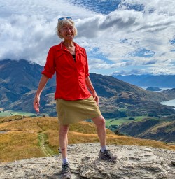 Rocky Mountain summit and guest