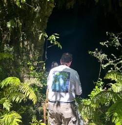 140125 Guests hiking in the Waitomo Caves