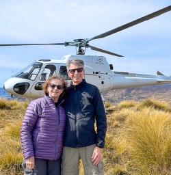 Helicopter flight New Zealand 