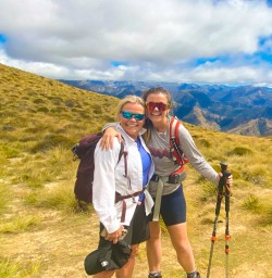 1. Two happy guests Ben Lomond saddle