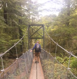 1. Heading over bridge Kepler Track