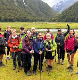 1. Group photo at Routeburn Flats