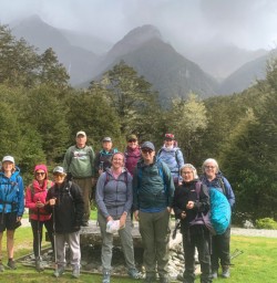 1. Group photo on the Routeburn Track