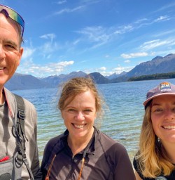 1. Guest couple and guide at Lake Manapouri