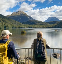 1. Guests enjoying views on Routeburn Track