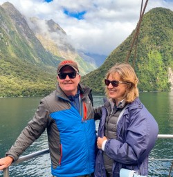 1. Happy guest couple Milford Sound cruise