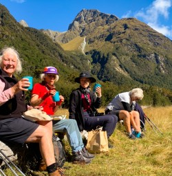 1. Lucnh break on the Routeburn Track