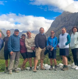 1. Whole group in Fiordland National Park