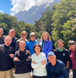 1. Whole group picture ready to hike Routeburn Track