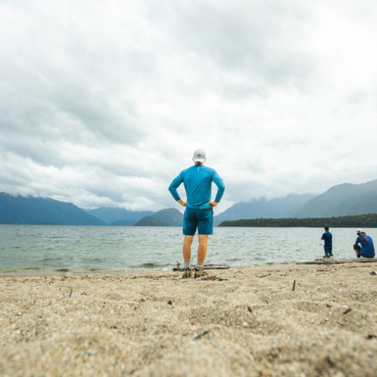 1. Solo guest looking over Lake Manapouri