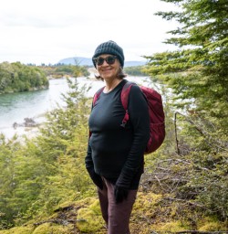1. Guests on Kepler Track Beech forest river view