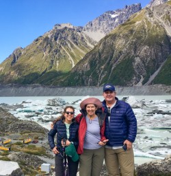 1. Three happy guests at Tasman Lake Icebergs