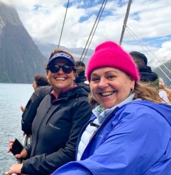 1. Milford Sound smiling guests cruise the Sound