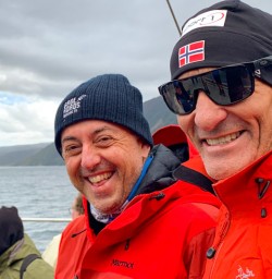 1. Two laughing guests Milford Cruise