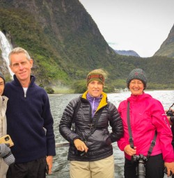 2 Happy group pic on Milford Cruise
