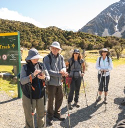 2 The group about to hike Hooker Valley Track2
