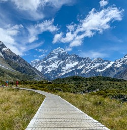 Board walk to Mount Cook