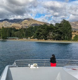 Boat Tour on cruise on Lake Wakatipu, Otago New Zealand
