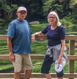 Couple at Te Waihou Walkway, Waikato New Zealand