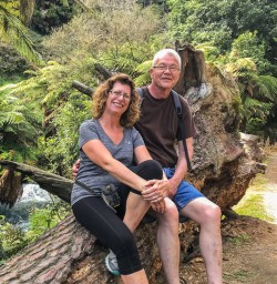 Couple at Te Waihou Walkway, Waikato New Zealand