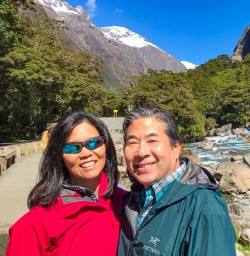 Driving through Fiordland