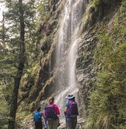 Falls at Routeburn Track, Otago New Zealand